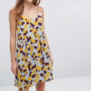 Vila purple and yellow spotted dress from ASOS
